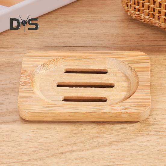 Soap Box Holder High Durability Not Easily Deformed Easy To Clean Bamboo Case Tray Decorative Wooden Soap Drain Holder