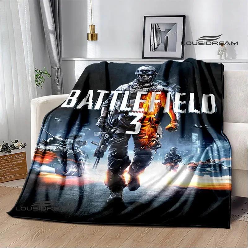 3D-Spiel Schlachtfeld Aufdruck Decken Mode Warme Decke Weiche Und Bequeme Decke Haus Reise Decke Geburtstagsgeschenk