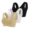Plus Size Tank Style Push Up Sports Bra For Running Yoga With Removable Pads