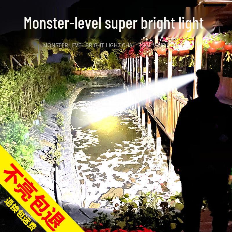 Rechargeable Super Bright LED Headlamp for Outdoor and Tactical Use, Long-Range Five-Head Design