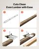 Rail Mill Guide System, 3.66 m 4 Crossbar Chainsaw Mill Kits, Aluminum Saw Milling Rails System Works with Chainsaw, 2 Wedges, Adjustable Rail Milling