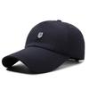 B Logo Shield Embroidered Duckbill Cap Cotton Adjustable Sun Protection For Unisex Fashion