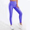 European-style Glossy Leggings High-waisted Solid Color Nine-point Pants Fashion High-stretch Waist Tight Leg Pants