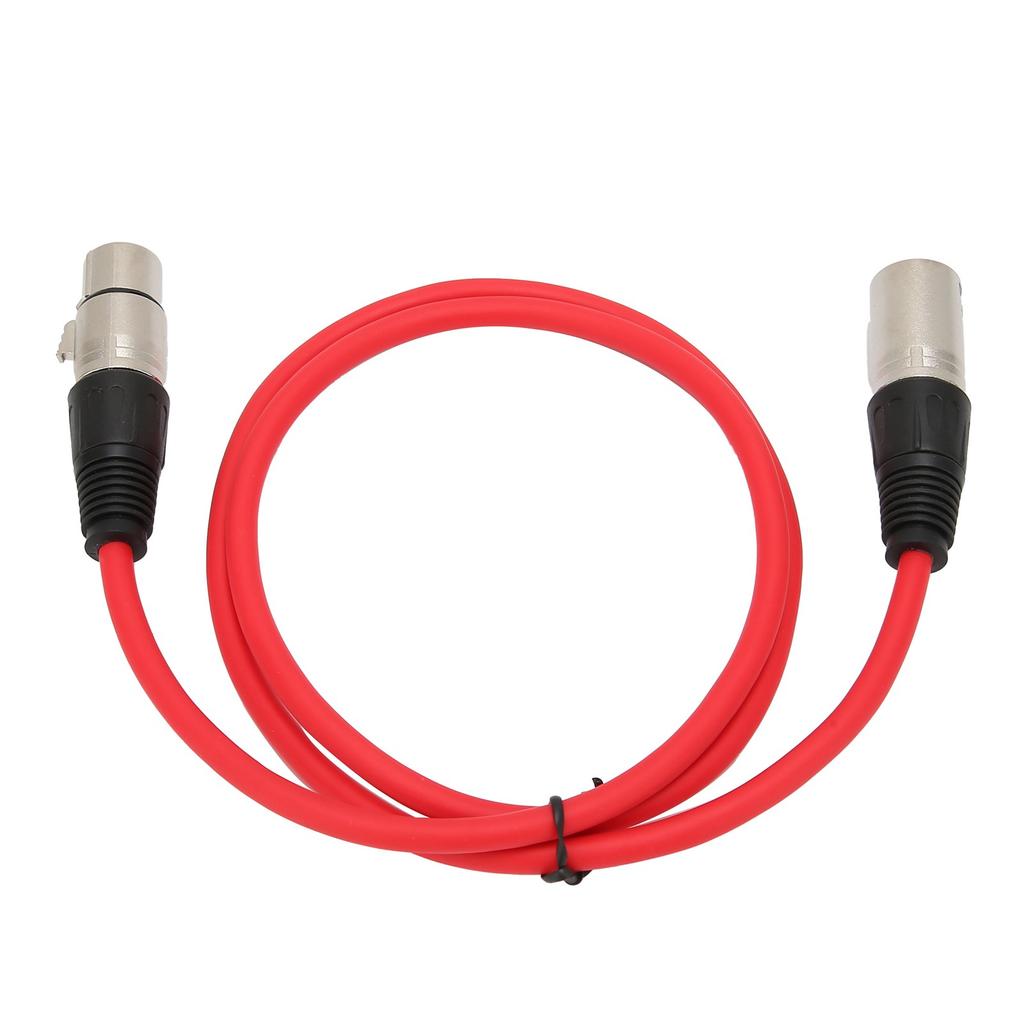 3‑Pin Male to Female Microphone Cable Durable o Adapter Cable for MicrophoneRed