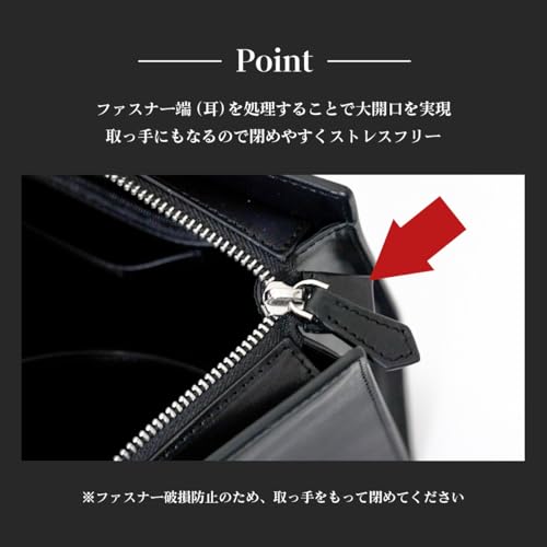 Dom Teporna Herren Clutch Tasche mit großer Öffnung und YKK Reißverschluss, Perfekt für Business, Hochzeiten, Beerdigungen und andere Anlässe, Hergestellt aus Saffiano Leder in