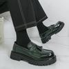 Glossy Fashion Platform Loafers Men's Korean Version Glossy Heightening Leather Shoes British Business Fringed Men's Shoes