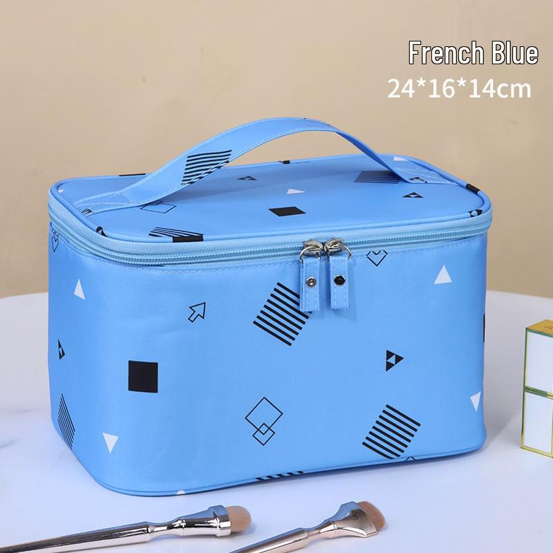 Versatile Waterproof Toiletry and Makeup Bag for Travel, Fitness, and Daily Use - Unisex, Solid Color, Portable, Large Capacity.