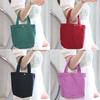 Canvas Portable Handheld Bag With Insulation For Travel And Lunch Use