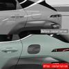 Car Door Fuel Tank Gas Cover Trim for Hyundai Carbon Fiber Pattern
