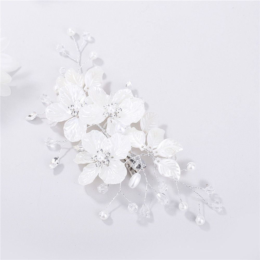 Fashion Crystal Pearl Hair Accessories Bridal Clips Hair Combs Flower Hair Pin Bridesmaid Tiara