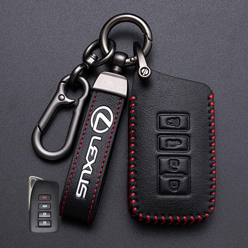 Leren Afstandsbediening Sleutelhoes Fob Case Houder Shell voor Lexus NX 200 NX300H RX 350 450H ES 350 ES 300h Auto Sleutelhanger Accessoires