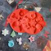 Mould Socks Gloves Gifts Box Christmas Snowman Silicone Mold Chocolate Cake Mold Christmas Theme