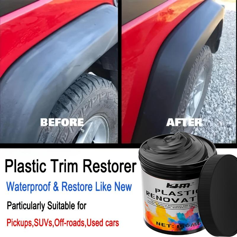 Car Plastic Component Maintenance Wax - Surface Restoration Polishing Wax, Suitable for Car Plastic Parts and Tires