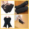 IQS Enterprise Foot Alignment Socks 5 Finger Toe Separator for Men Women Leg Foot Pain Relief Bunion Corrector Orthopaedic Socks for Office Yoga G