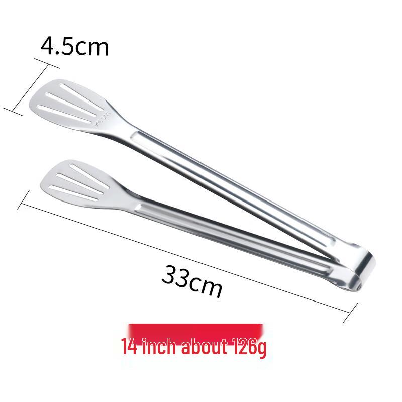 Thickened Stainless Steel Food Tongs