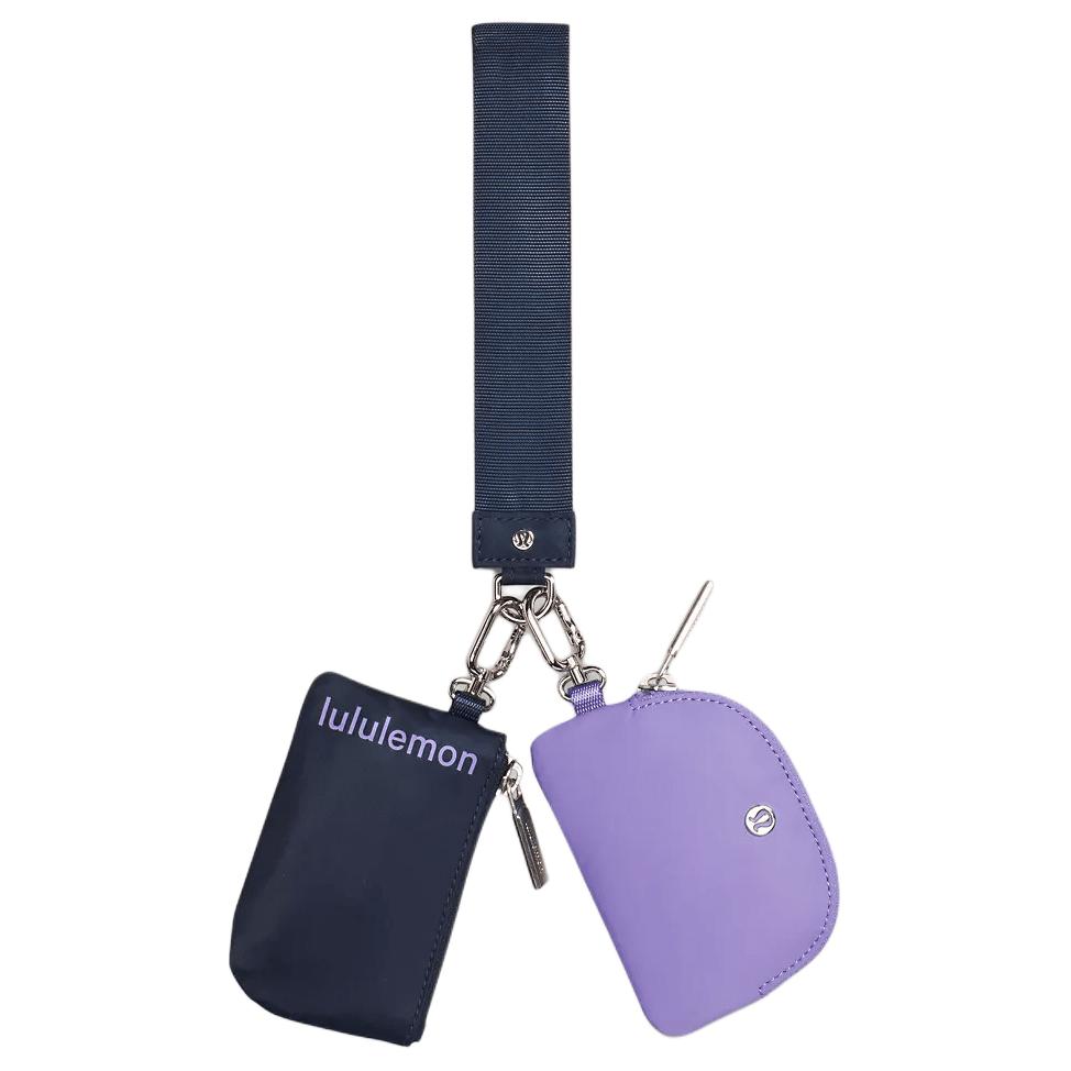 Lululemon Casual Fashion Versatile Recycled Nylon Clutch Women clutch Navy-Blue Deep-Lavender LW9FK2S-066596 Marine Blue Dark Lavender 12630₽