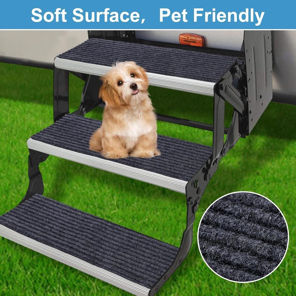 Step Covers for Camper Stairs, Non Slip Step Covers, 22 x 7.5" - 3 Pack