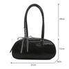 Large Capacity Silver Bag Women Portable Pillow Bag All-Match Shoulder Underarm Bag Women'S Handbag Casual Boston Commuting Bags