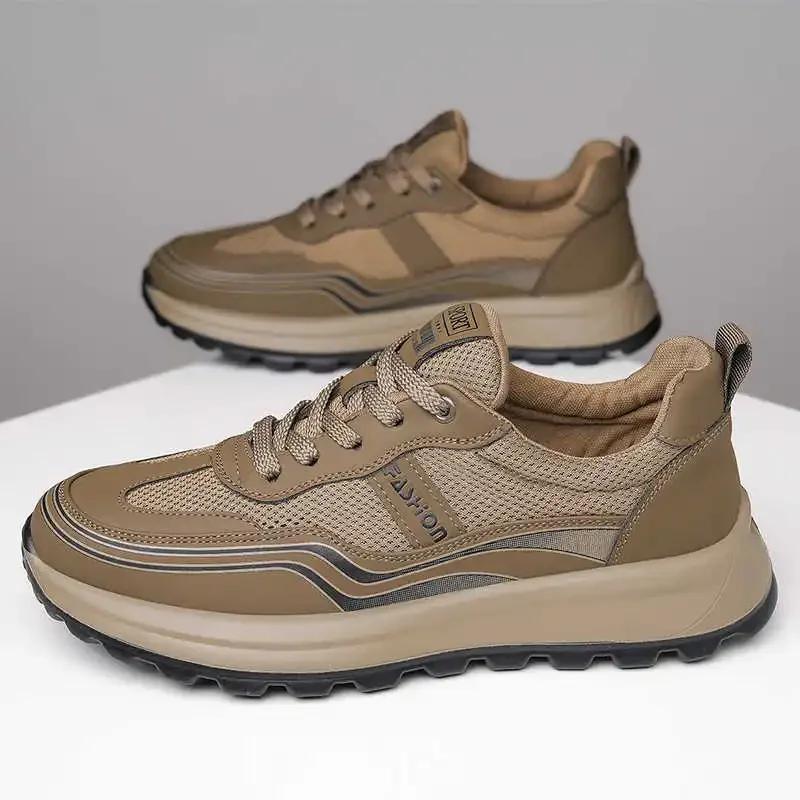 

Кеды на высокой подошве, повседневные, модные, мужские, спортивные, высшего качества, оптом, премиум 38 хаки