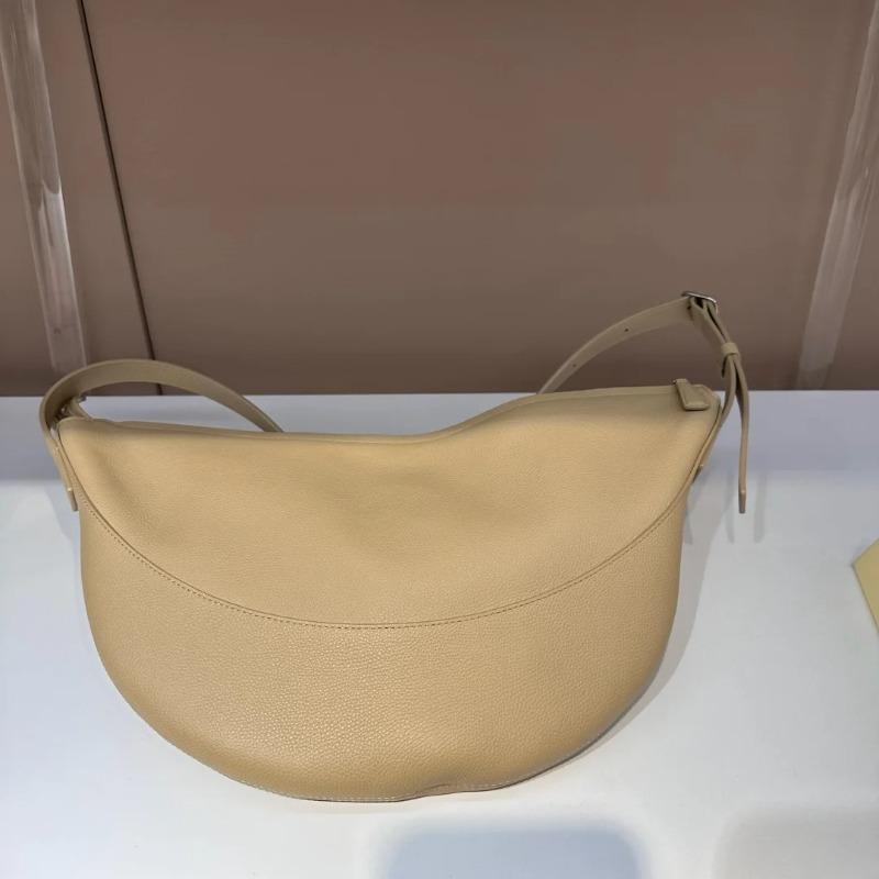 New Half-moon Bag Internet Celebrity Explosion First-layer Cowhide Bag Light Luxury High-end Single Shoulder Armpit Bag