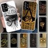 Sacred Eye of Horus Egypt Fresco Phone Case Cover for Samsung Galaxy A12 A22 A32 A52 A72 A02S A51 A50S A31 A20S A10S Note 20 Ult
