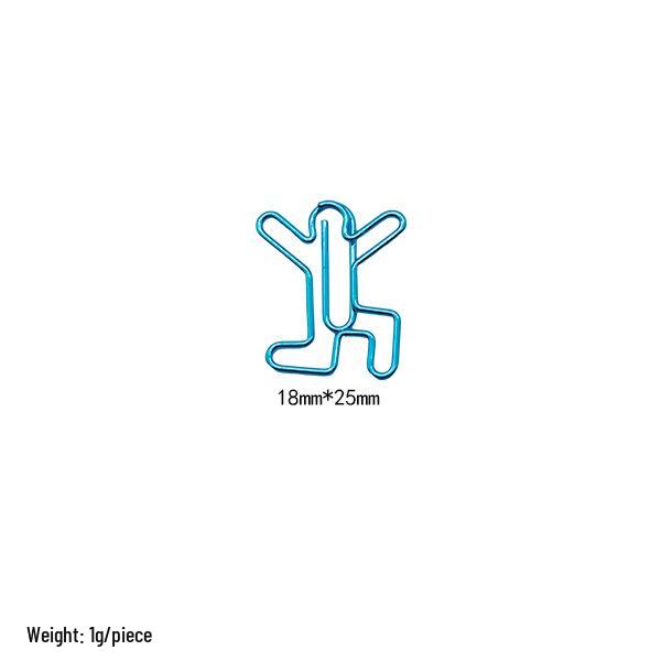 Electroplated Cartoon Insect & Plant Paper Clip Set for Organization