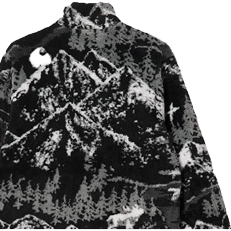 Carhartt WIP Plains Liner Scenic Print Fleecekragen Langarmjacke Herrenjacken Schwarz I029457-0HG-XX