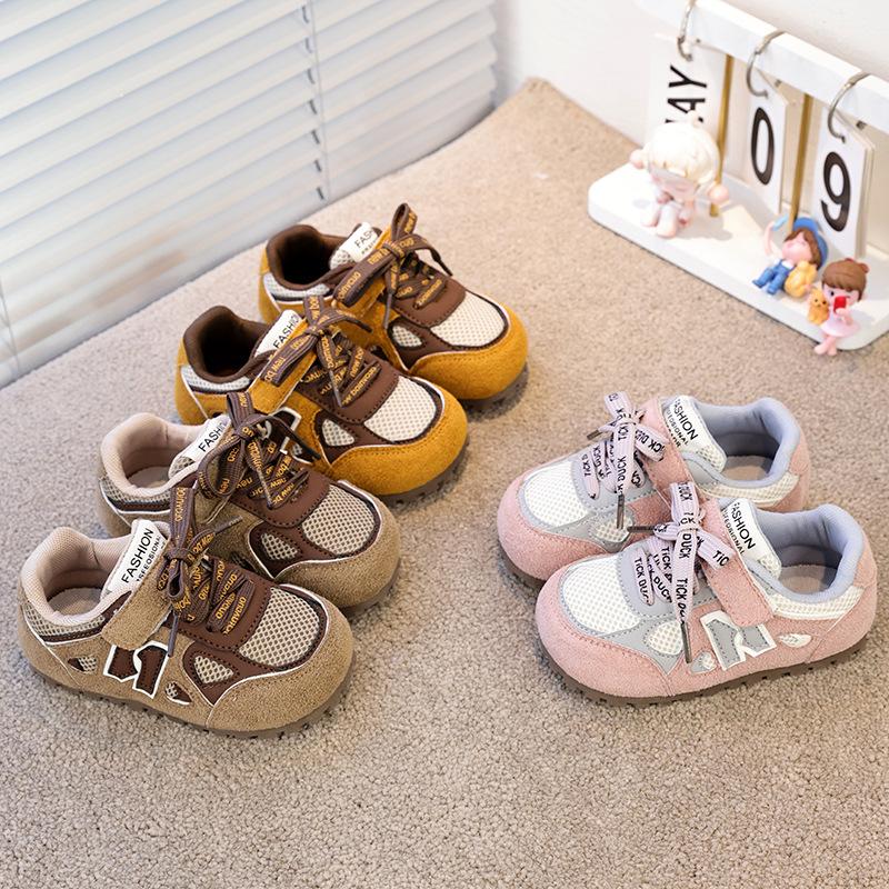 Baby sneakers Korean version spring and autumn breathable versatile casual shoes girls moral training shoes boys children soft-soled running shoes
