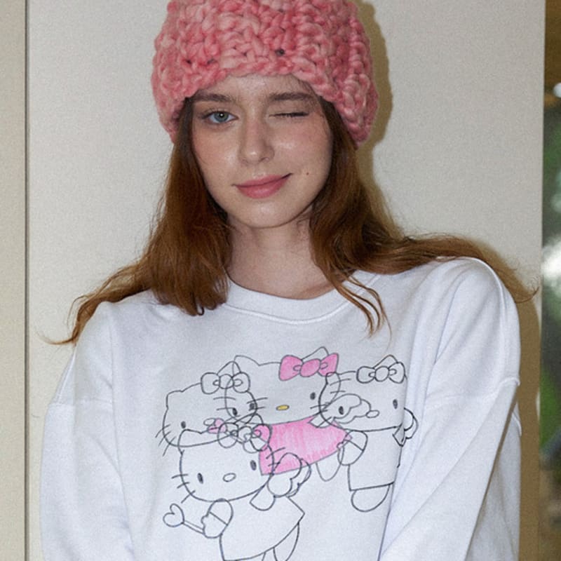 Slowslowly Wool 100% Handmade Crochet Hairband _ Pink