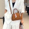 Small Niche Design Women's Handbag Hand-held Bowling Bag TOGO Top Layer Cowhide Leather Crossbody Commuting Shoulder