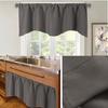 Cream-color Privacy Curtain Tiers for Windows Curtain Drapes Short Tier Drapes