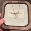 Sterling Floral Four Leaf Clover Jewelry Set With Pink Mother Of Pearl Inlay Women Necklace Earrings Bracelet