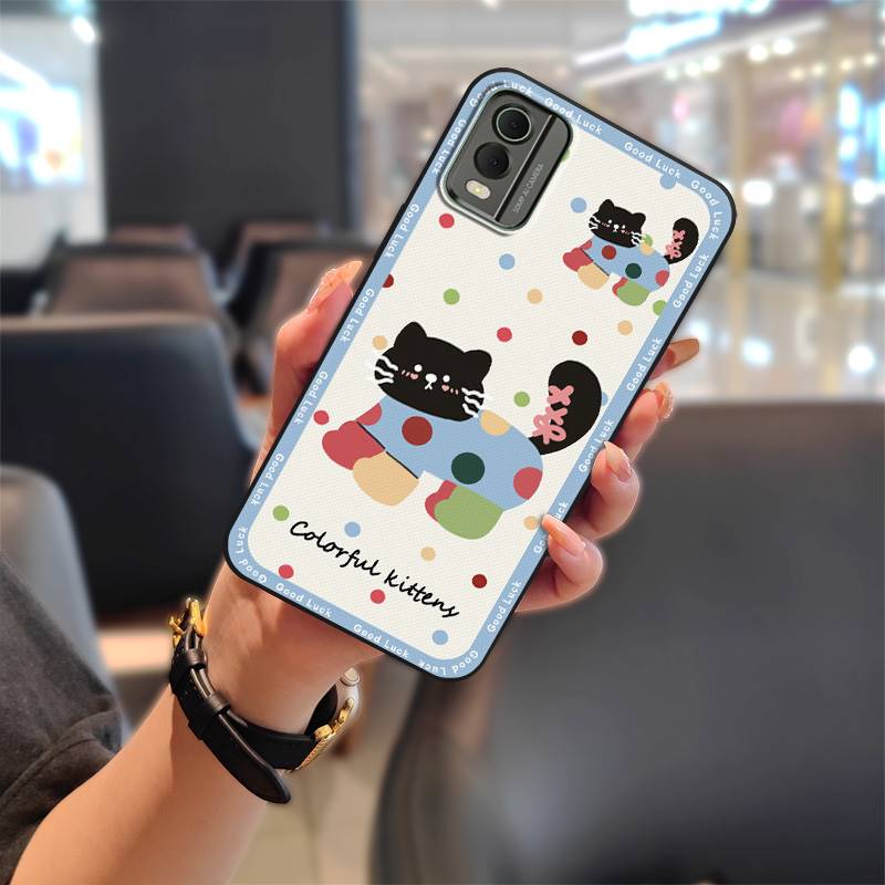 Anti-knock Anti-dust Phone Case For Nokia C32 Back Cover Phone Pouch Durable Graffiti TPU Soft case Dirt-resistant Cute
