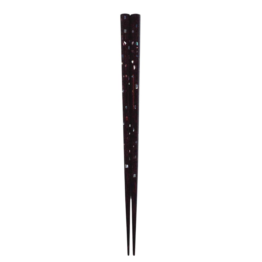 Tanaka Hashiten Octagonal Red Lotus Chopsticks 605050 Brown 21cm Wabi-Sabi No.