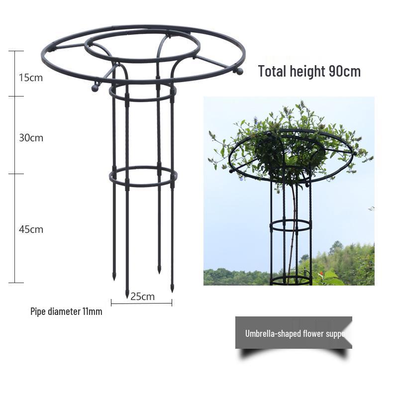 Mushroom-Head Flower Stand & Climbing Rose Support - Durable Plant Stand for Clematis and Roses