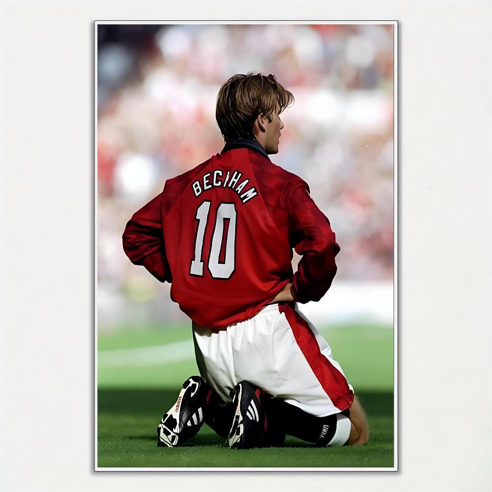 1pc Hot And Famous Great Football Stars David Beckham Poster HD Posters Home Room Bar Cafe Decor Art Wall Painting Picture