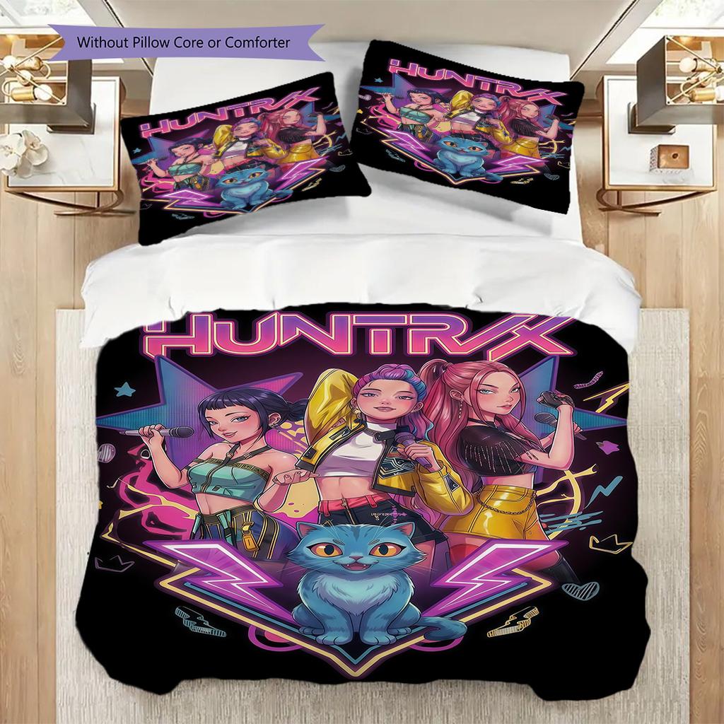 Vibrant Fantasy Trio Three-piece set(1 * duvet cover + 2 * pillowcase, without core)Soft and comfortable Duvet cover and pillowcase