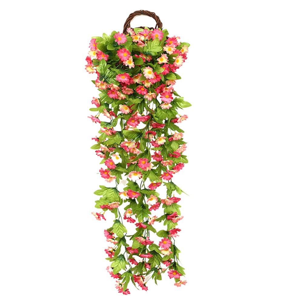 

Multicolor Lifelike Flower DIY Simulation Greenery Leaves High Quality Fake Flower Party Supplies 2-dual pink