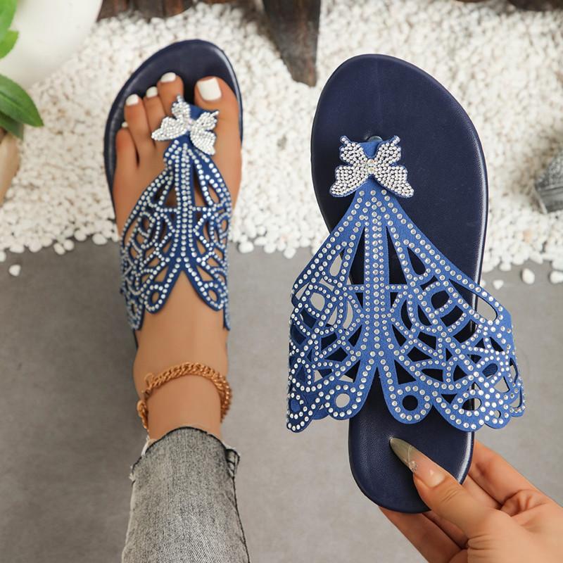 Spring and Summer Footwear Plus Size Sandals Comfortable Round-headed Soft-soled Flat-bottomed Beach Shoes Slippers Women's Shoes