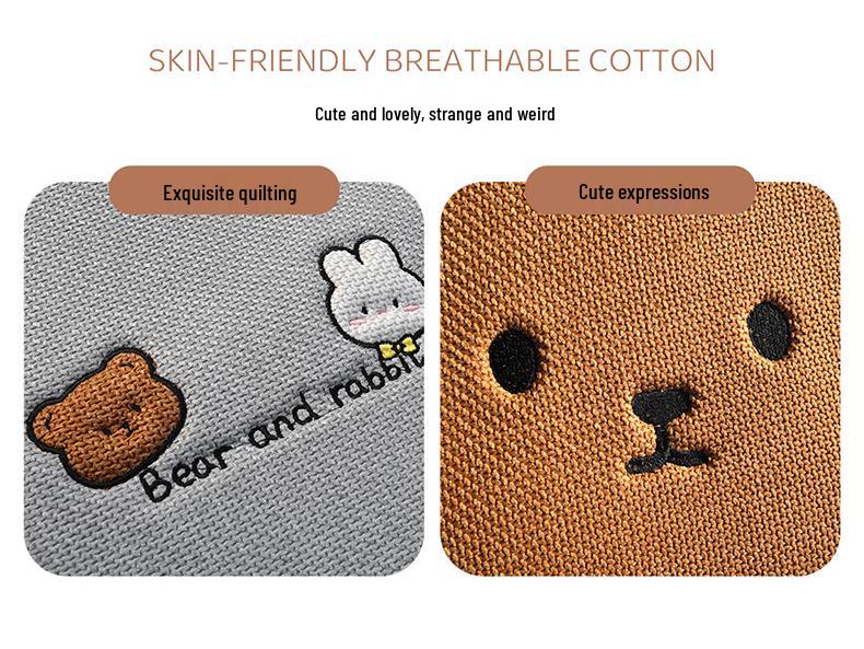 Pernă Scaun Auto Desen Animat - Universală, Bumbac-In Respirabil, Husă Scaun Spate pentru Patru Sezoane