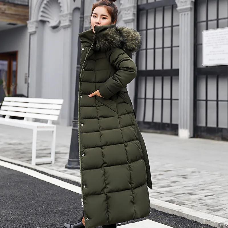 Women Winter Fur Parkas Quilted Jackets For Women Thicken Warm Long Coat Jacket Clothing Hooded Autumn Pdded Clothes