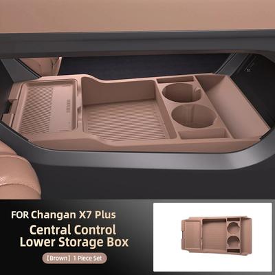 Silikon-Aufbewahrungsbox 2024 FÜR Changan X7 PLUS Mittelkonsolen-Modifikation Anti-Rutsch-Matte Zubehör Organizer Dekoration