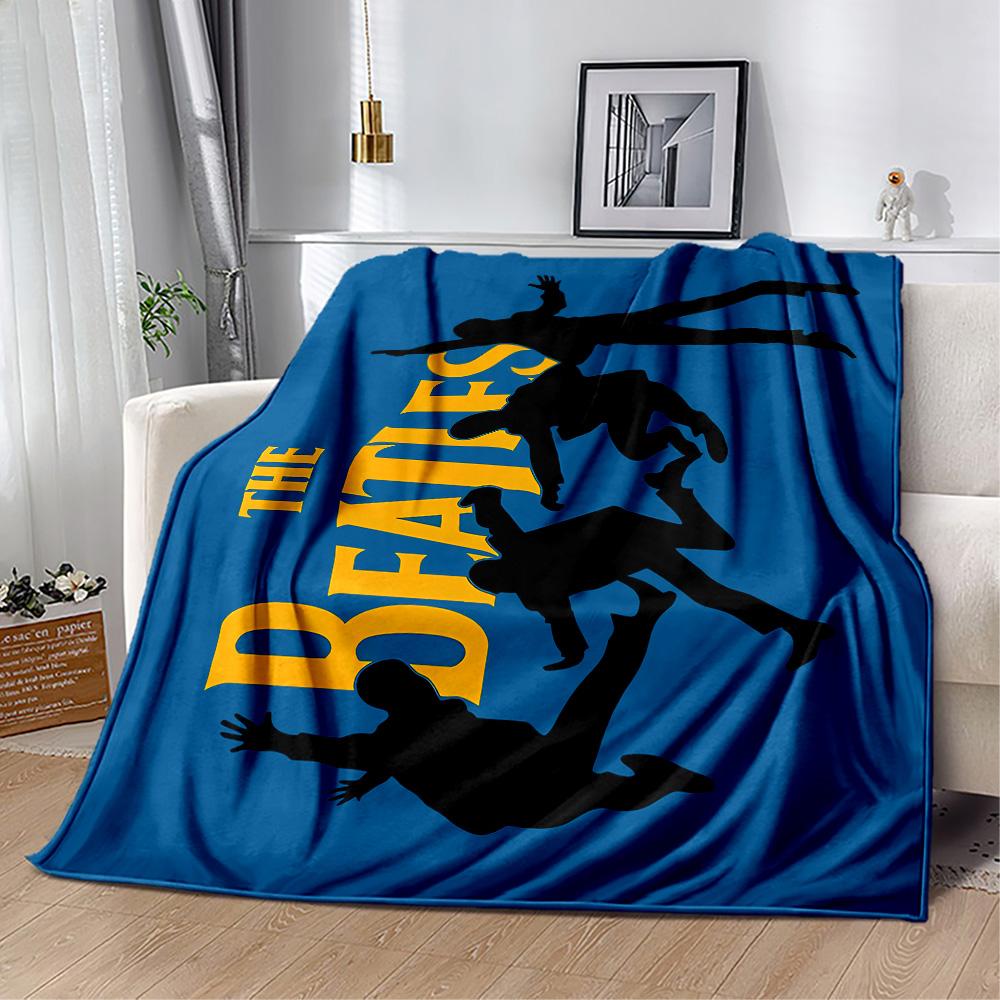 Beatles Space Blanket Soft & Cozy Suitable for Bed Picnics Bedding Four Seasons Multipurpose Modern Gift for Travel Home Birthdays