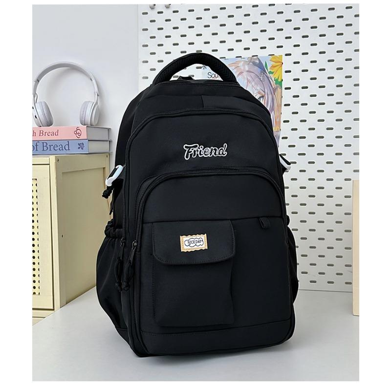 

High value, fresh and sweet, contrasting color splicing backpack, casual and lightweight backpack for junior high school students