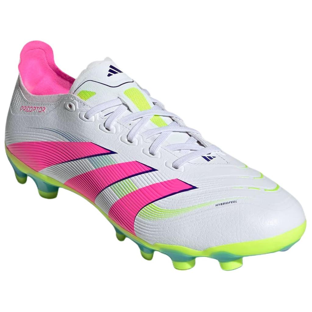 Adidas PREDATOR LEAGUE Slip Resistant Abrasion Resistant Soccer Shoes Men's White Pink ID3773