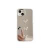 For IPhone16 Promax Mobile Phone Case for Apple 17 Mirror 14 Portable Makeup Mirror 13 Love Light Luxury Niche