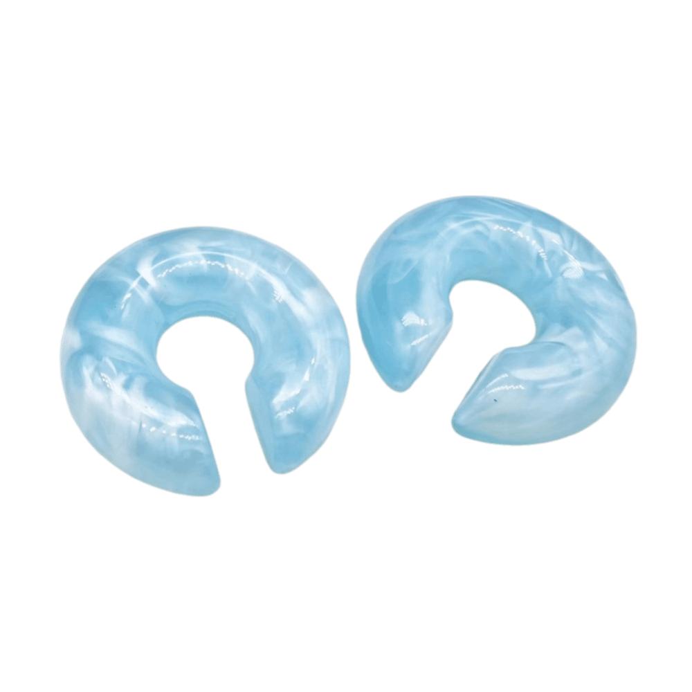 

Acrylic Ear Clip Earrings Round No Piercing Earrings Simple Design C Shape Ear Cuff Festival