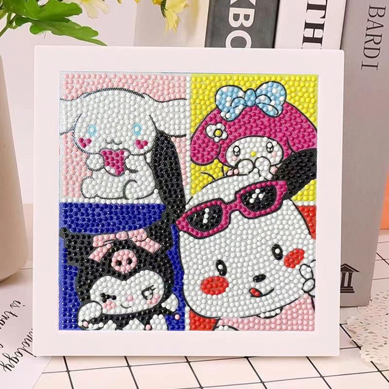 Children'S Diamond Painting Handmade Diy Masonry Painting Cartoon Diamond Sticker Bedroom Living Room Decorative Painting Photo Frame