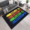 Alfombras de Área con Patrón de Mando de Juego 3D Gamer Gaming Alfombra Antideslizante para Dormitorio Alfombrilla de Suelo para Gaming Gamepad Decoración para Sala de Estar Felpudo