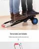 Carrito de Compras Plegable Portátil para Uso Doméstico - Carrito de Equipaje de Acero al Carbono Tirado a Mano para Comestibles
